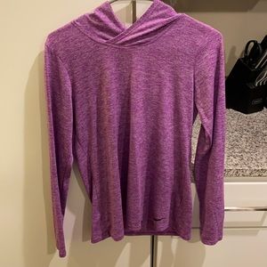 Nike dri-fit purple hoodie